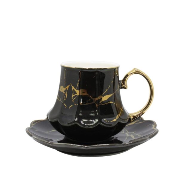 Palm beach porculanski set crna-1-min Palm beach porculanski set šoljica za kafu 6 komada