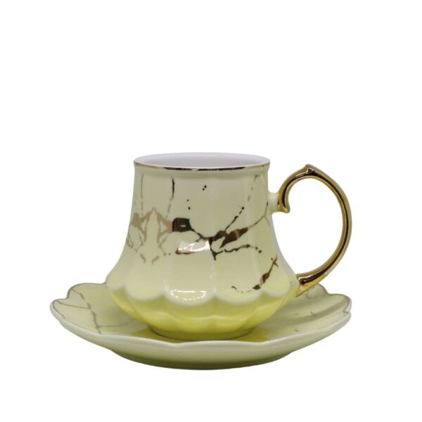 Palm beach porculanski set krem-1-min Palm beach porculanski set šoljica za kafu 6 komada