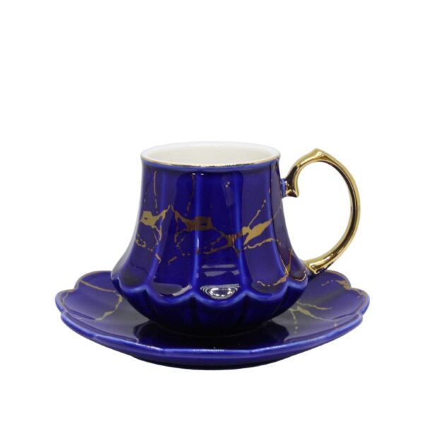 Palm beach porculanski set plava-1-min Palm beach porculanski set šoljica za kafu 6 komada